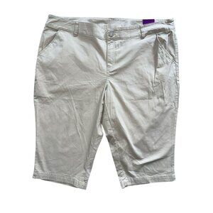 Lane Bryant Tan Capris Classic Fit